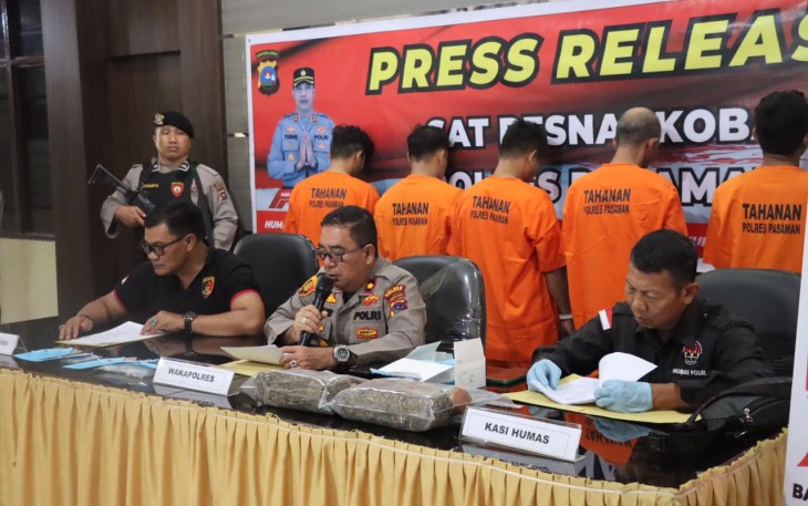Polres Pasaman Ungkap Kasus Sabun dan Ganja 