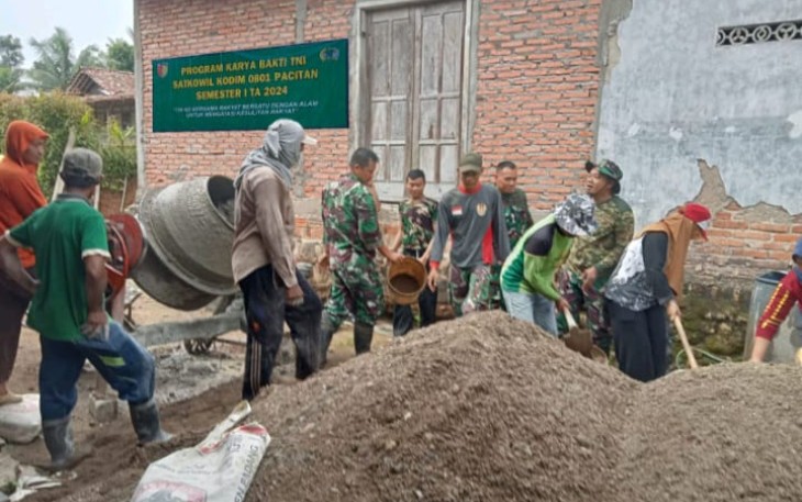 Program Karya Bakti TNI Semester I TA. 2024 Kodim 0801/Pacitan 