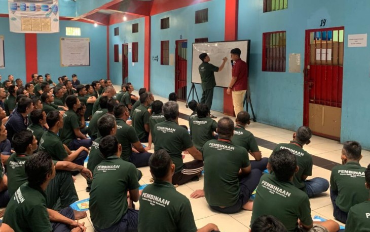 Kegiatan sosial WBP Lapas Narkotika Pematangsiantar 