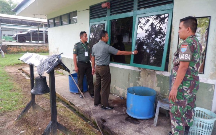 Tim penilaian kebersihan jajaran Korem 121/Abw