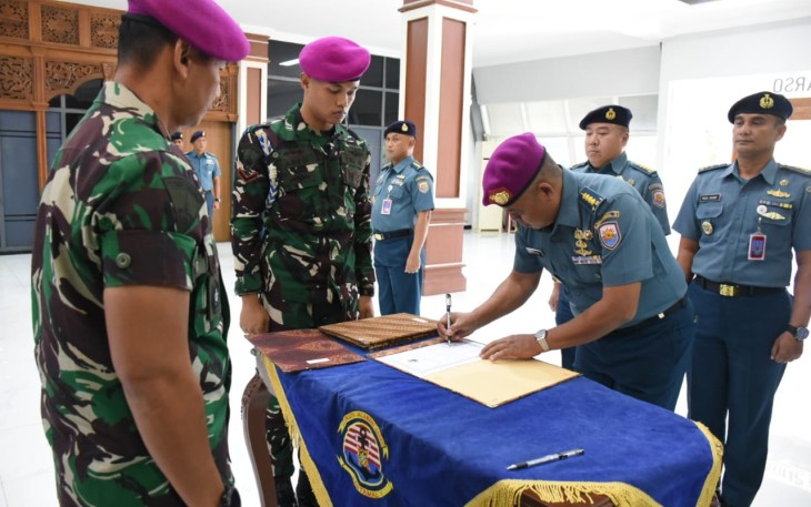 Lantamal V Laksanakan Penandatangan Pakta Integritas Panitia Seleksi Caba Dan Cata PK TNI AL Gelombang I 