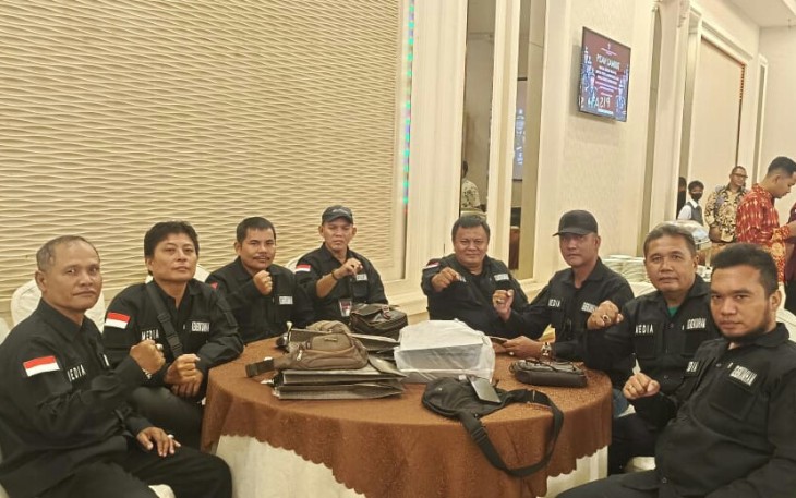 Wartawan Unit Kemenkumham menghadiri kegiatan di Medan.