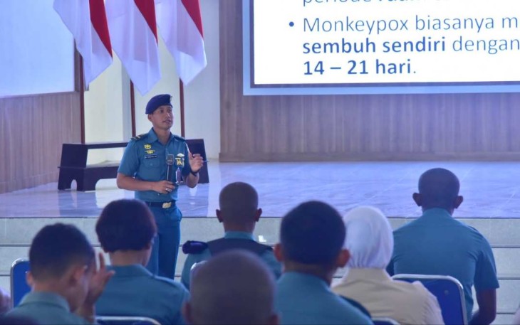 Sosialisasi pencegahan cacar monyet jajaran Koarmada III Sorong