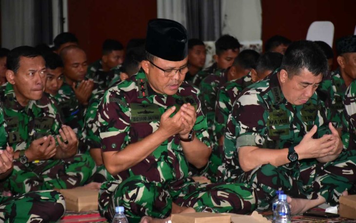 Doa bersama prajurit Puspenerbal 