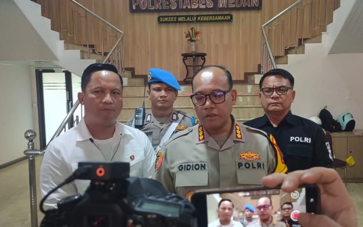 Kapolrestabes Medan Sampaikan Pengungkapan Kasus Judi Online