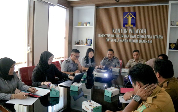 Kanwil Kemenkumham Sumut Bangun Kolaborasi Dengan Pemerintah Daerah Provinsi Sumut.