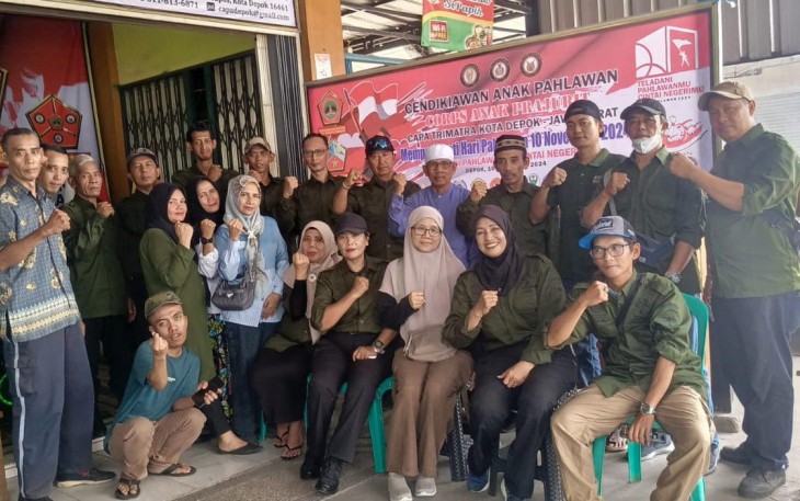 Kegiatan CAPA Trimatra Depok memperingati hari Pahlawan ke-79 di Depok, Minggu (10/11)