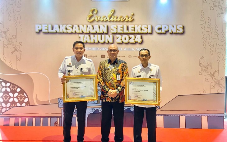 Kemenkumham Dianugrahi Penghargaan dari BKN.