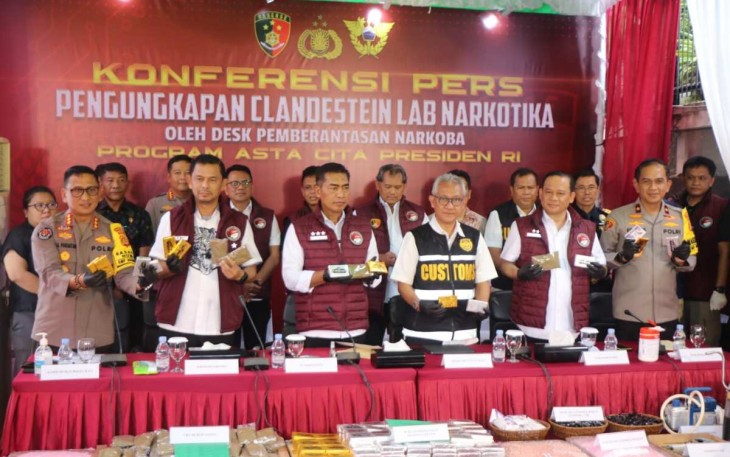 Polri ungkap jaringan Clandestine Lab Narkoba di Bali, Selasa (19/11)