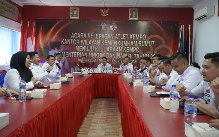 Petugas Rutan Kelas I Medan Ikuti Bimtek Tim KPPS.