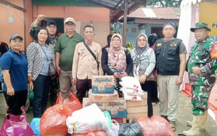 Penyerahan Bantuan Bencana Banjir di Kec.Patumbak