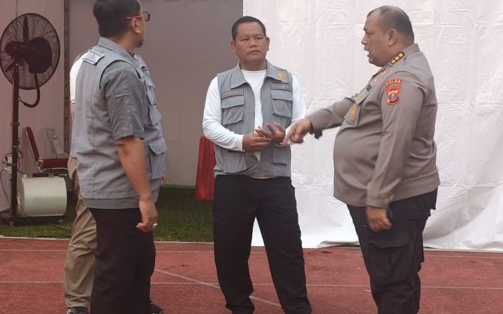 Pelaksanaan Samapta Kanwil Kemenkumham Sumut.