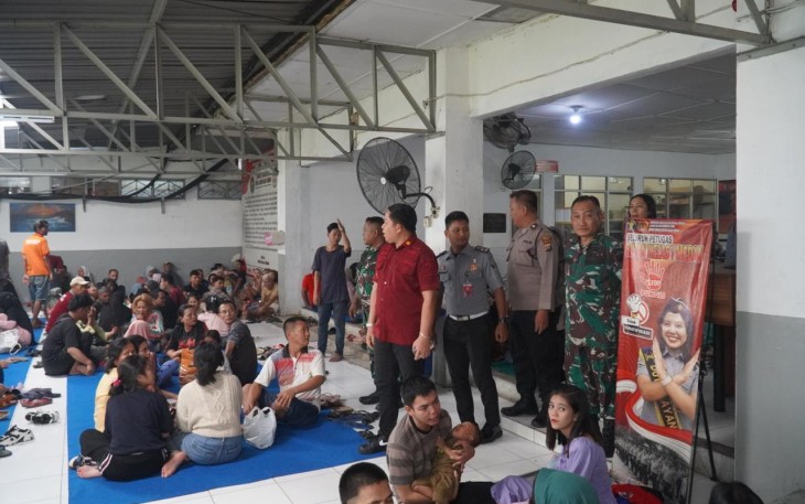 KPR Rutan Kelas I Medan Bersama TNI Polri Cek Keamanan di Seputaran Rutan
