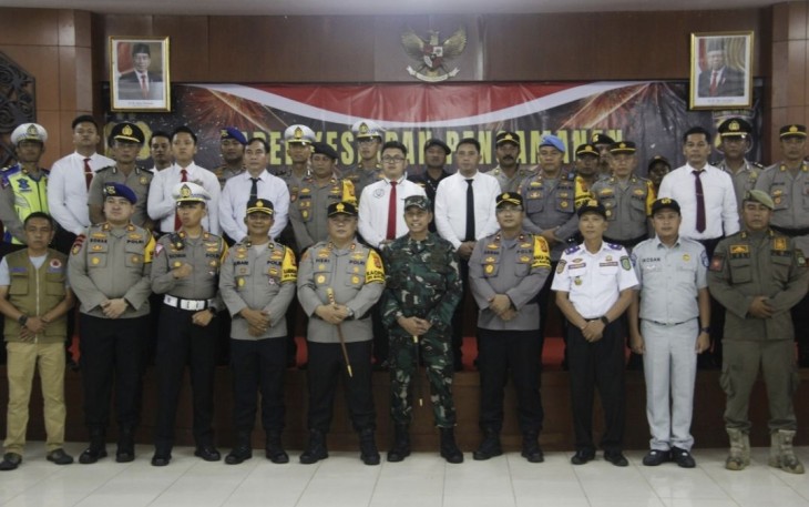 Apel Kesiapan Pengamanan Malam Tahun Baru 2024