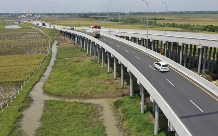 Ilustrasi ruas jalan tol di Demak, Jawa Tengah 