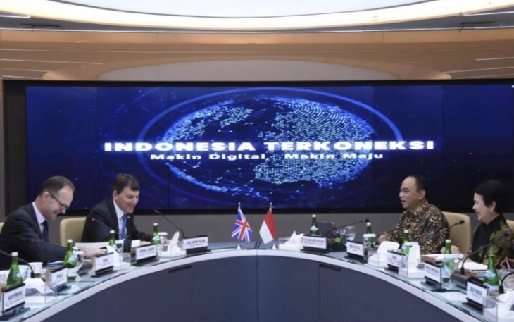Menkominfo Budi Arie Setiadi menerima menteri Inggris di Jakarta 