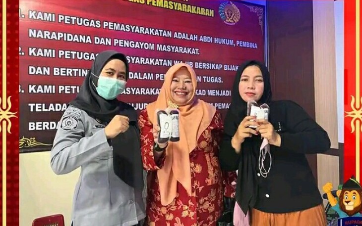 Kegiatan Donor Darah di Rutan Kelas IIB Pangkalan Brandan.