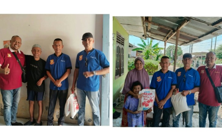 Chairum Lubis SH Ketua Pewarta Polrestabes Medan Laksanakan Jumat Barokah di Beberapa Titik.