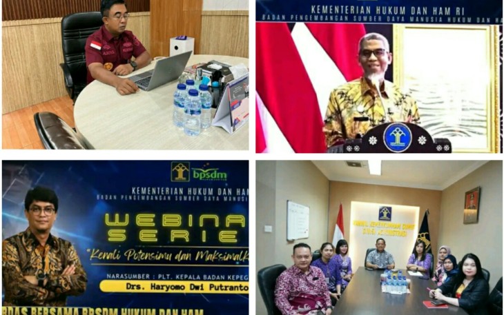 Kanwil Kemenkumham Sumut Ikuti Webinar