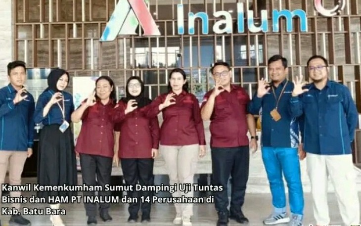 Kanwi Kemenkumham Sumut Kunjungan ke PT INALUM Melaksanakan Pendampingan.
