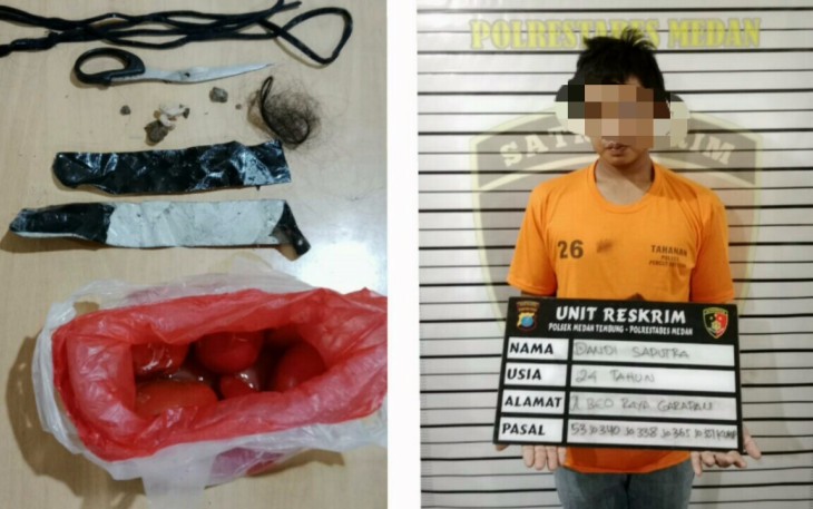Polsek Medan Tembung Berhasil Tangkap Pelaku Curas.