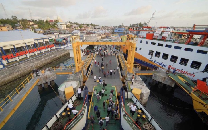 Ilustrasi dermaga pelabuhan PT ASDP Indonesia Ferry 
