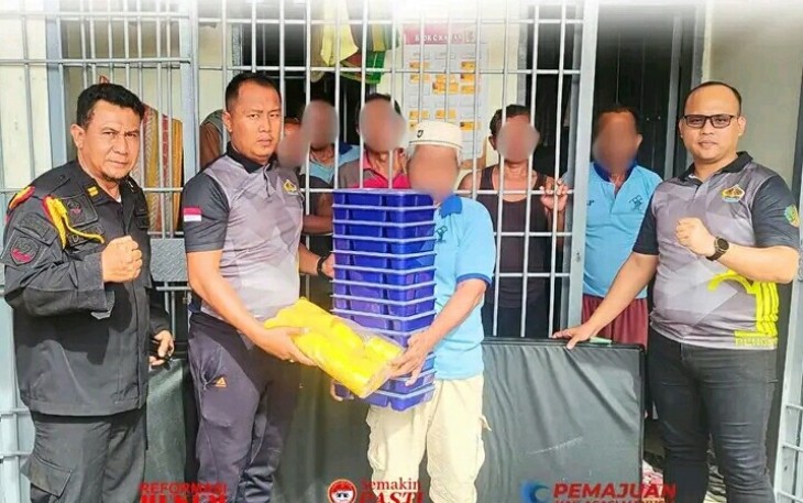 Rutan Pangkalan Brandan Berikan Bantuan kepada Warga Binaan.