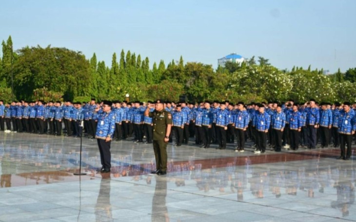 HUT Ke-53 KORPRI tahun 2024 Ziarah di TMPN Kalibata, Jakarta, Selasa (19/11)