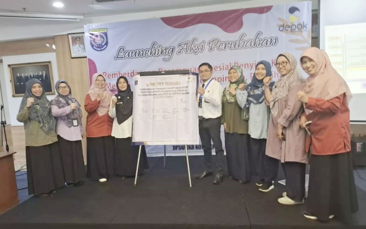 Peluncuran program inovatif PEPES PETE KOMPLIT yang dilakukan di Aula Bank BJB Cabang Depok pada Selasa (3/12/24)