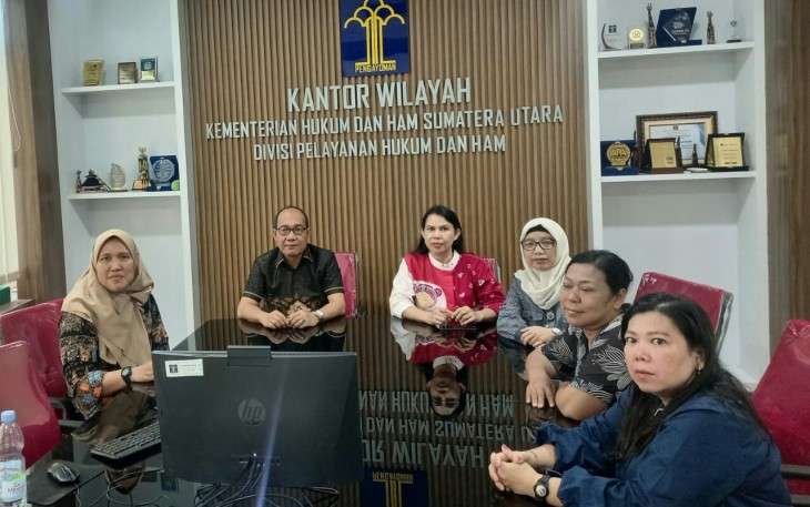 Kanwil Kemenkumham Sumut Ikuti Kegiatan Diseminasi dan Penguatan HAM