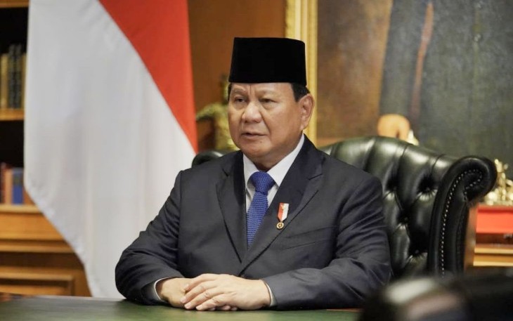 Presiden Prabowo Subianto memberikan ucapan selamat natal dan tahun baru 2025, Rabu (25/12)