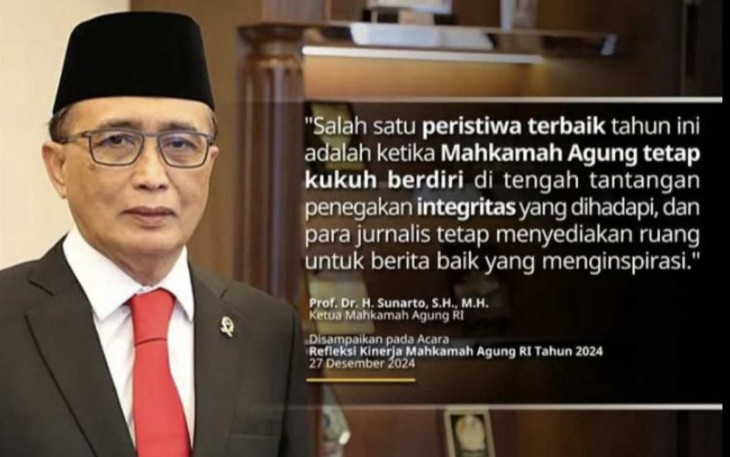 Ketua Mahkamah Agung Prof Dr H Sunarto SH MH