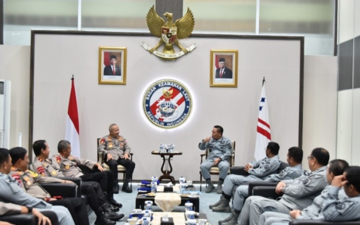 Kepala Bakamla RI saat Terima Kunjungan Kakorpolairud