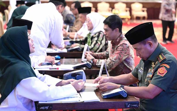 Panglima TNI saat Hadiri Penyerahan Zakat Tahun 2024 Oleh Presiden RI Joko Widodo Kepada Baznas