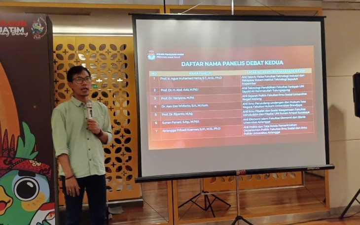  KPU Jatim akan menggelar debat kedua Pilgub Jatim 2024 di Grand City Surabaya, Minggu (3/11/2024) malam