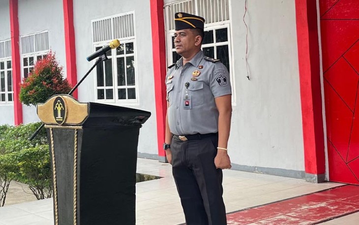 Lapas Kelas IIB Idi Rayeuk Laksanakan Apel Bersama Seluruh Pegawai