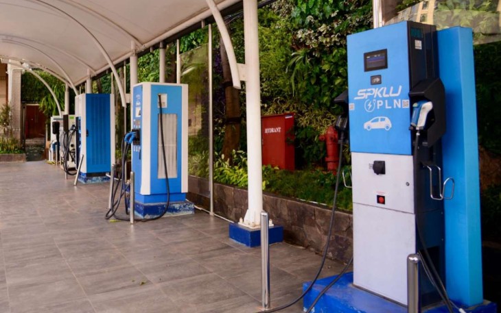 SPKLU untuk mobil listrik 