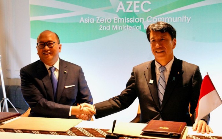 Menteri BKPM Rosan Roeslani saat MoC dengan METI Jepang 