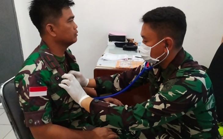 Prajurit dan PNS Lanal Ranai Laksanakan Urikkes Berkala Tahun Anggaran 2024
