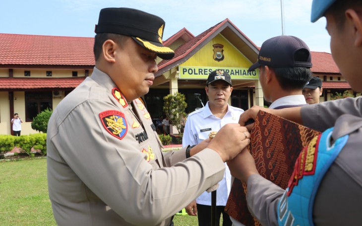 Kapolres Kepahiang  AKBP Eko Munarianto, SIK Gelar Apel Pasukan Operasi Kepolisian Terpusat Ketupat Nala-2024