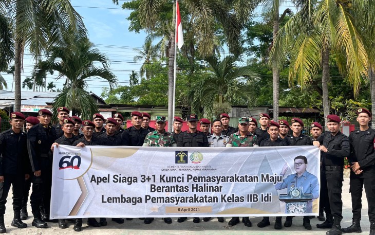 Apel Siaga 3+1 Berantas Halinar Lapas Idi