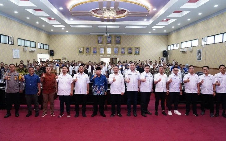 Walikota Blitar Santoso Saat Hadiri Pelantikan Pengurus HIPMI Kota Blitar Periode 2024-2027