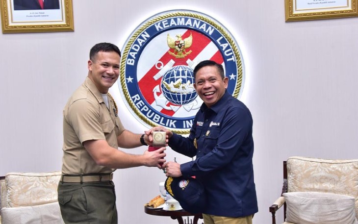 Kepala Bakamla RI Terima Kunjungan U.S. Naval Attache