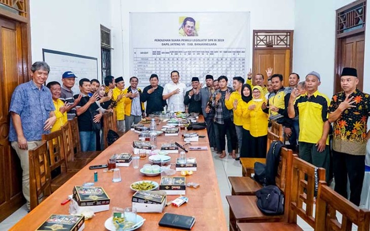 Bamsoet usai bertemu Pengurus Kecamatan Partai Golkar se-Kabupaten Kebumen, Banjarnegara dan Purbalingga, Jumat (9/2/24).