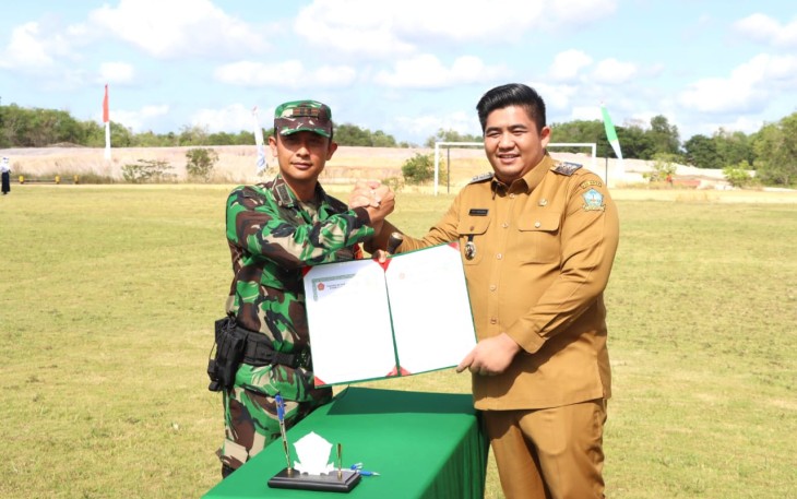 Pembukaan kegiatan TMMD ke-119 tahun 2024 di wilayah Kabupaten Bintan berlangsung di Stadion Megat Alam Perkasa, Selasa (20/02) yang dibuka langsung oleh Bupati Bintan Roby Kurniawan.