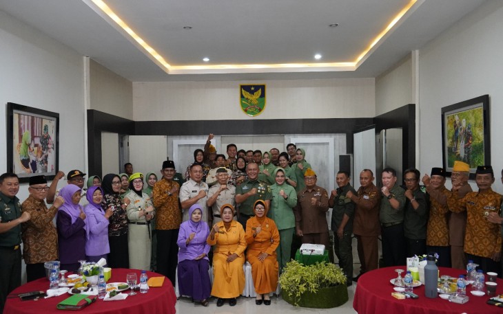 Korem 041/Gamas Gelar Komunikasi Sosial Dengan Keluarga Besar TNI