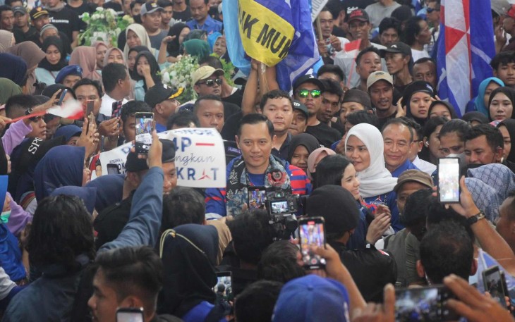 AHY saat Kampanye Demokrat di Bojonegoro