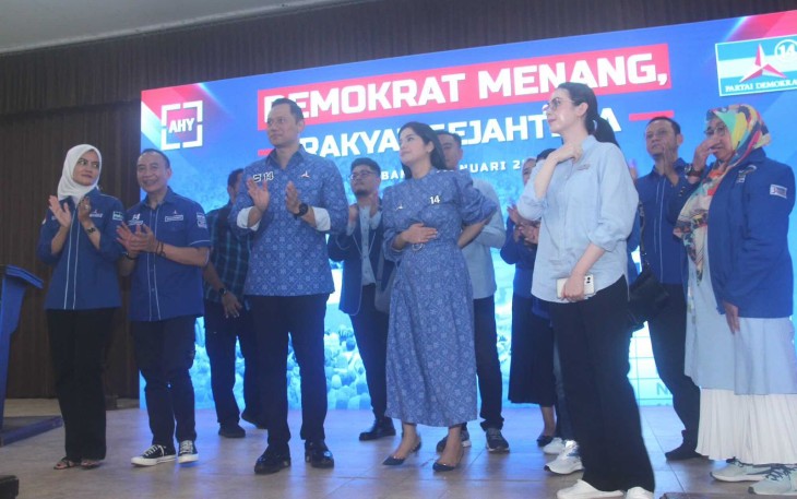 Ketum Partai Demokrat Agus Harimurti Yudhoyono (AHY) bertemu dengan ribuan warga di Kabupaten Tuban pada Rabu (24/1/2024).