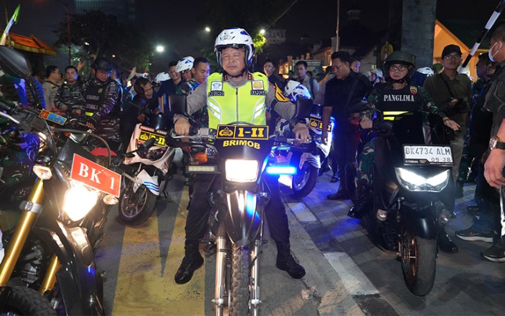 Perayaan Malam Tahun Baru di 2024 di Kota Medan dan Polres Jajaran berjalan kondusif, Minggu (31/12) malam.