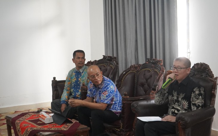 Bupati Gusnan Terima Kunjungan Direktur PT Singgasana Unagi Indonesia Toshihiro Nakamura